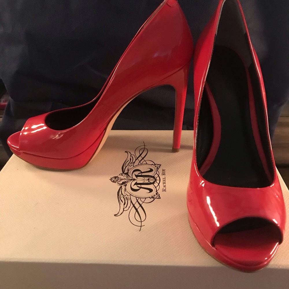 Rachel Roy peep toe heels - Picture 2 of 7